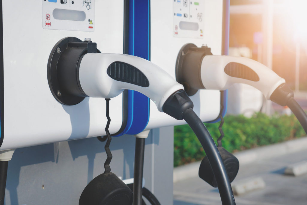 Check out these Electric vehicle charging (Ev) station with two plugs